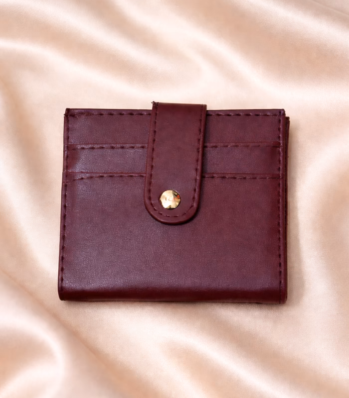 Bordo Mini Kadın Cüzdan - Görsel 3