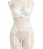 İnci Dantel Jartiyerli Sütyen Takımı - Görsel 3