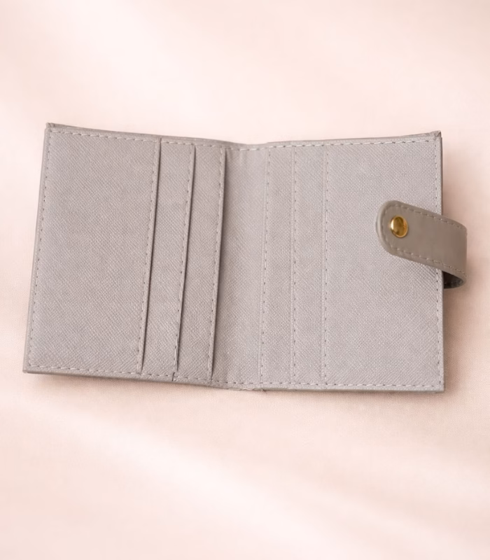 Bej Mini Kadın Cüzdan - Görsel 6