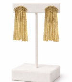 Gold Cascade Küpe - Görsel 3