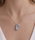 F Harfli Silver Kolye - Görsel 2