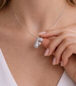 F Harfli Silver Kolye