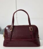 Belleza Zebra Bordo Renk Çanta