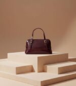 Belleza Zebra Bordo Renk Çanta - Görsel 2