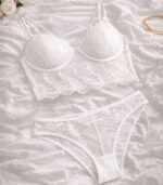 Ekru Renk Bralet Takım