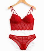 Kırmızı Renk Bralet Takım - Görsel 3