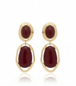 Obsidian Bordo Küpe - Görsel 3