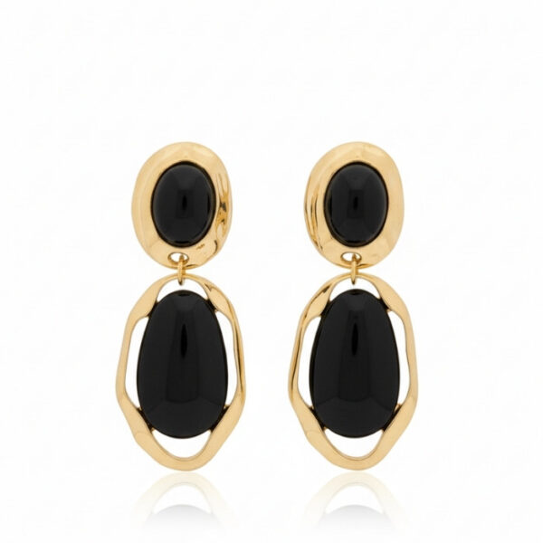 Obsidian Siyah Küpe