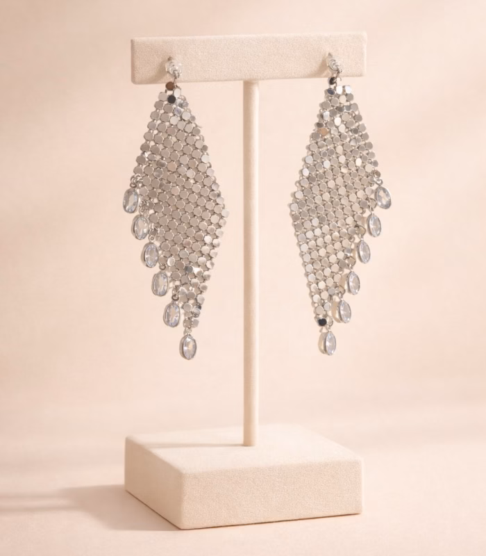 Petek Silver Küpe - Görsel 3