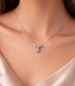 T Harfli Silver Kolye - Görsel 3