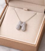 M Harfli Silver Kolye - Görsel 2