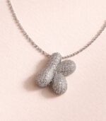 K Harfli Silver Kolye - Görsel 2