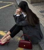 Elara Bordo Çanta - Görsel 2