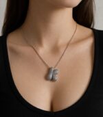 K Harfli Silver Kolye