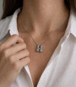 H Harfli Silver Kolye