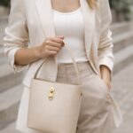 Luna Bucket Bej Çanta