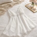 Beyaz Renk Gecelik Elbise