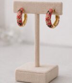 Pink Garden Glow Küpe - Görsel 2