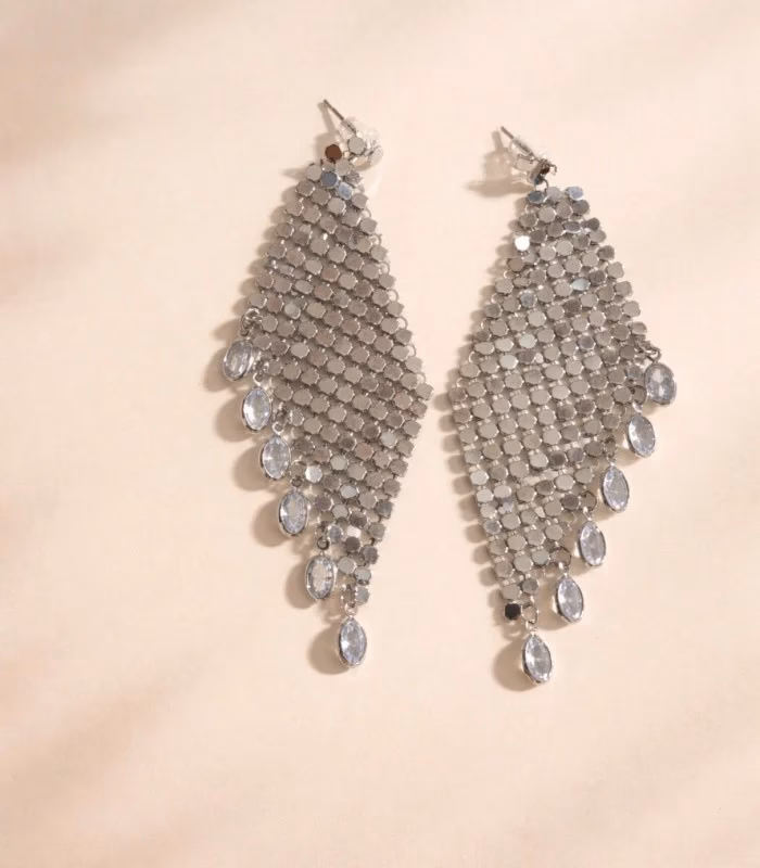Petek Silver Küpe - Görsel 4