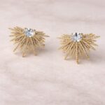 Işıltılı Güneş Gold Küpe