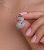 Z Harfli Silver Kolye - Görsel 4
