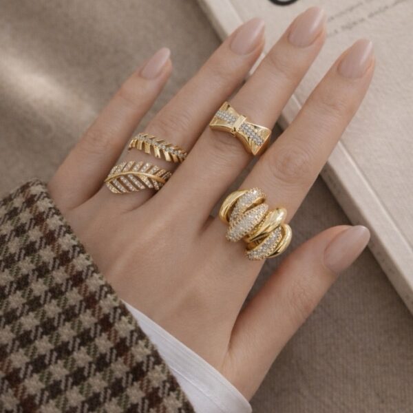 Maison Gold  Yüzük Seti