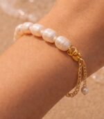 Büyük Boy Mare İnci Bileklik - Görsel 3