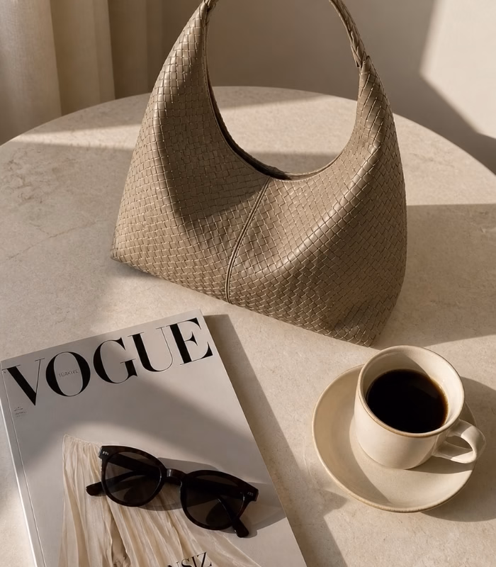 Nora Woven Bag - Görsel 3