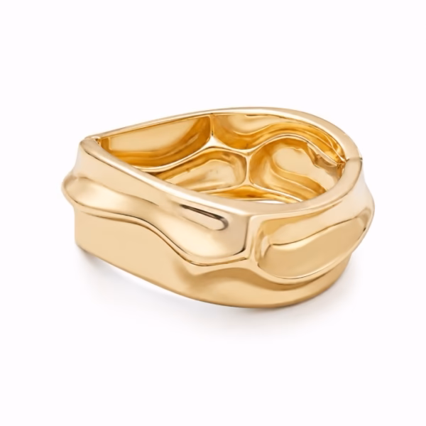 Kararmaz Altın Kaplama Molten Gold Kelepçe